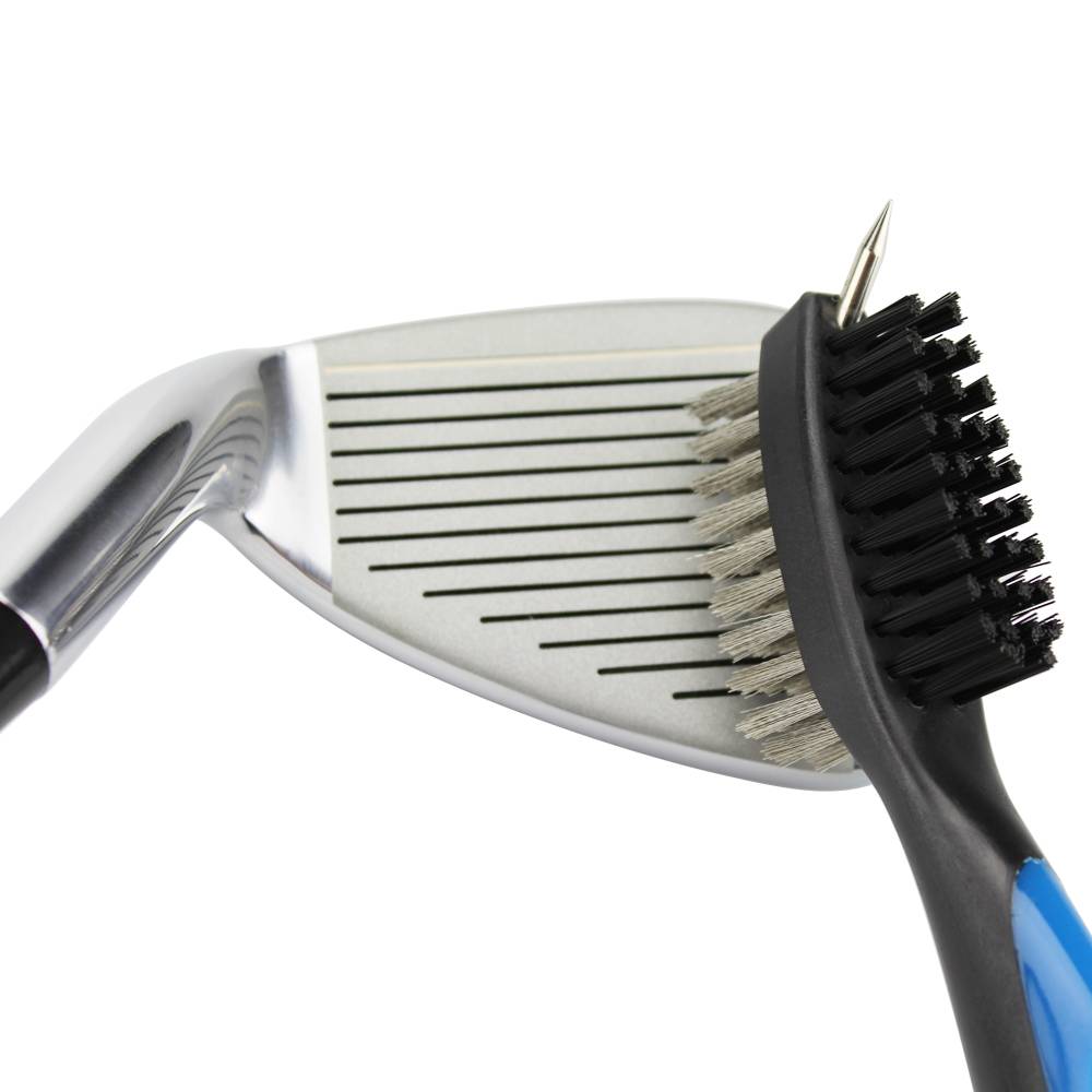 A multi-purpose ball headbrush for the golf gear