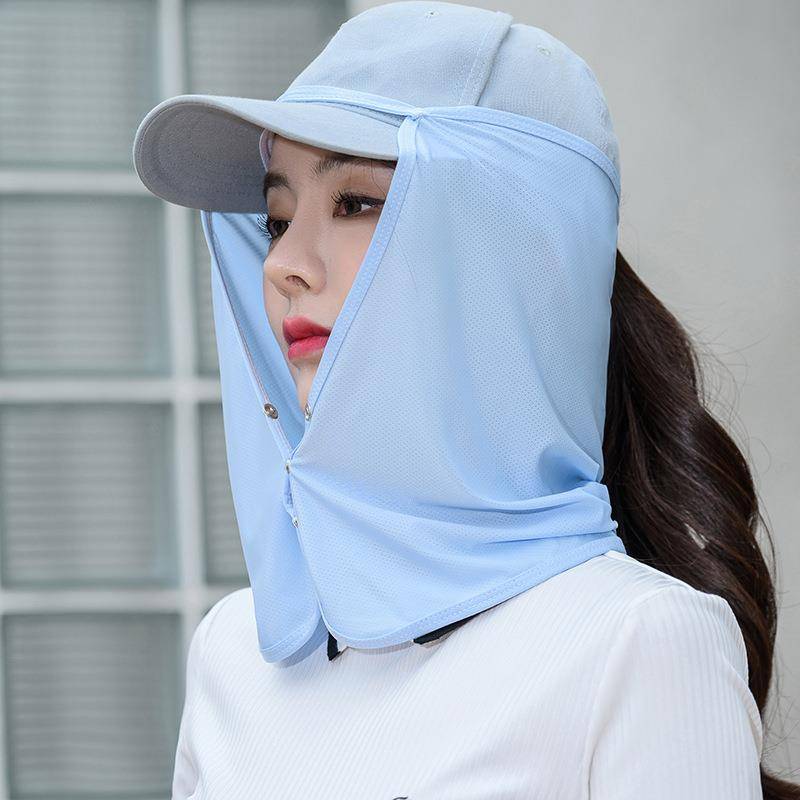 The tan-protected tan curtains and the Golf-fishing mask, the mosquito-resistant mask cap, and the UV-proof