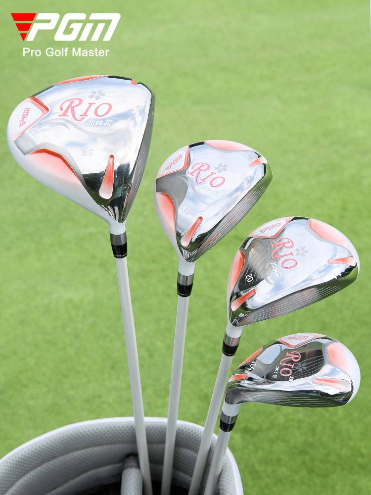 PGM sending bag!Golf club full set Women's hip titanium titanium No. 1 wooden stainless steel rod group