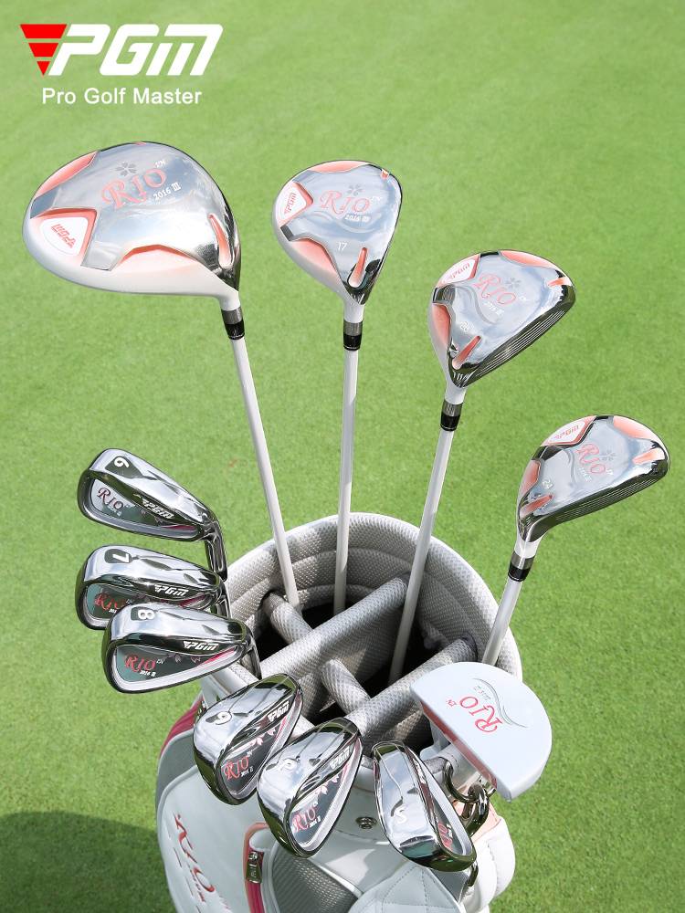 PGM sending bag!Golf club full set Women's hip titanium titanium No. 1 wooden stainless steel rod group