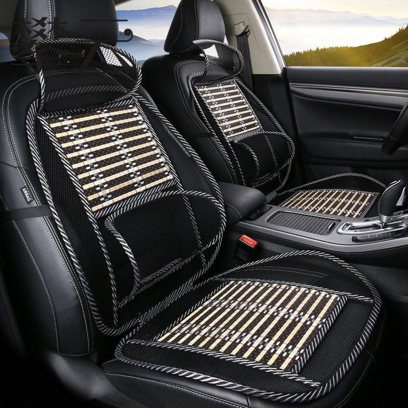 Back -back car seat cushion waist cushion pad, driver bamboo silk ventilated summer breathable net back leaning cushion cushion