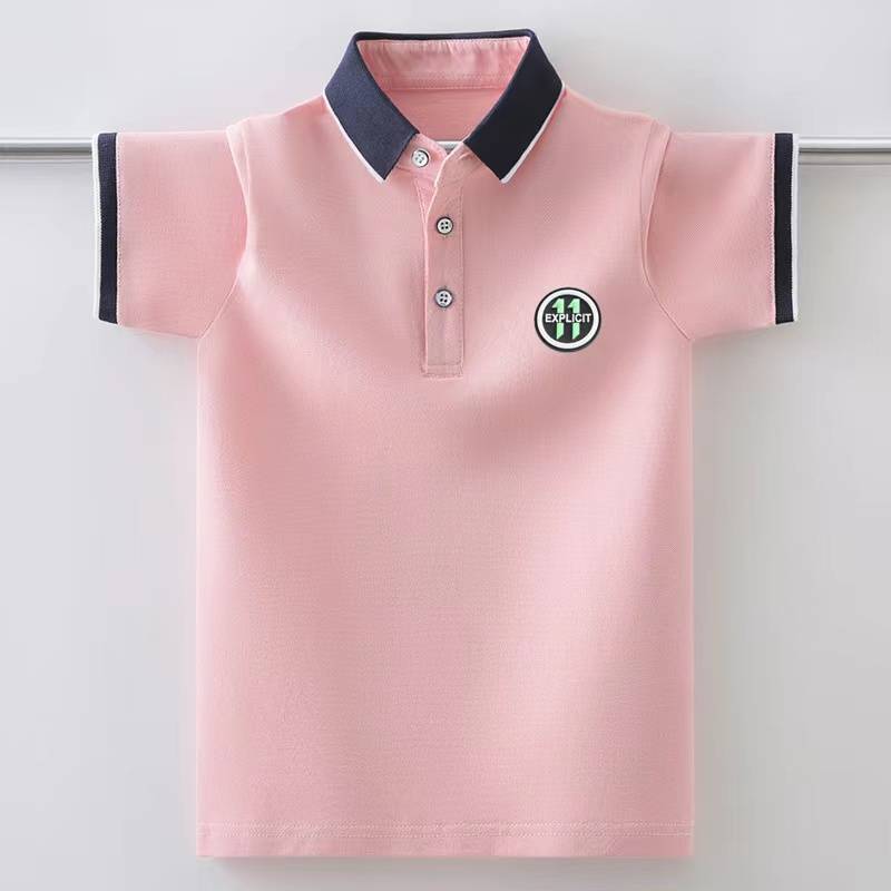 children's golf clothes, summer t-shirts, boys' leisure shirts, golf children's sports polo