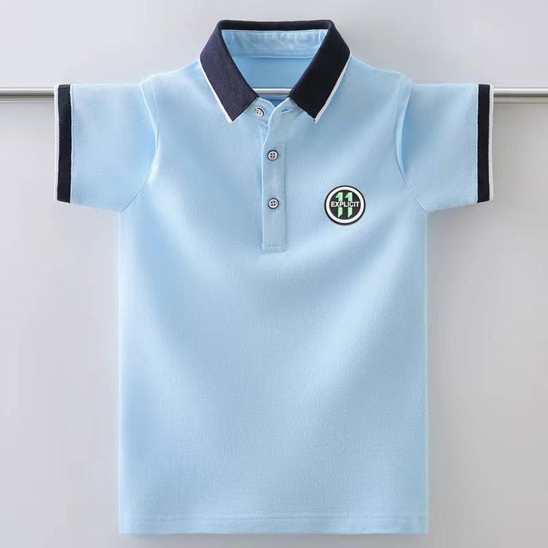 children's golf clothes, summer t-shirts, boys' leisure shirts, golf children's sports polo