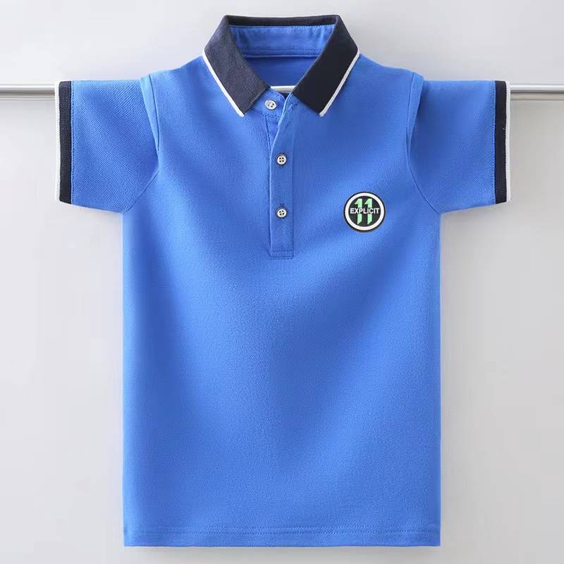 children's golf clothes, summer t-shirts, boys' leisure shirts, golf children's sports polo