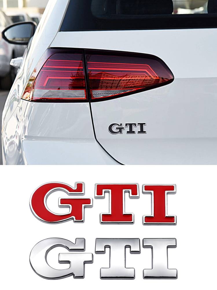 Volkswagen POLO Golf 6 7th -generation GTI car logo mid -net label Volkswagen GTI rabbit car sticker personality ending