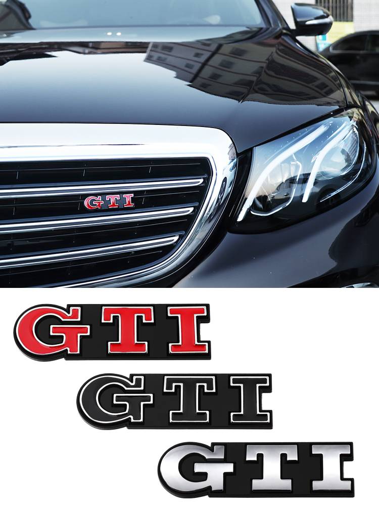 Volkswagen POLO Golf 6 7th -generation GTI car logo mid -net label Volkswagen GTI rabbit car sticker personality ending