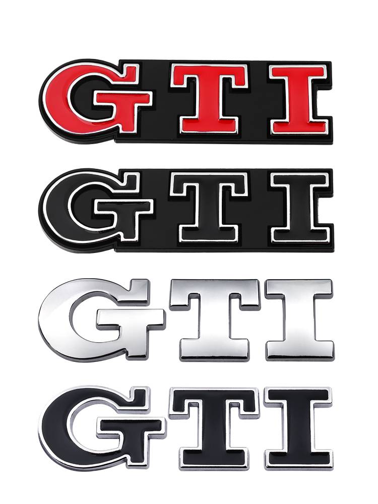 Volkswagen POLO Golf 6 7th -generation GTI car logo mid -net label Volkswagen GTI rabbit car sticker personality ending