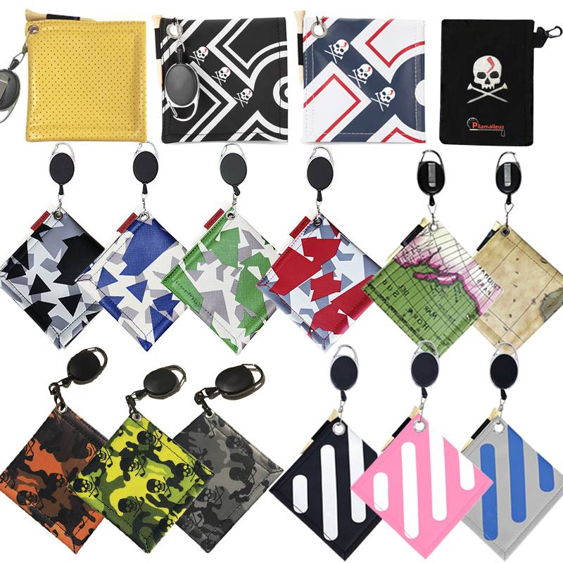 Golf scarf many clean towel polyester band hooks can stretch magnetic suction sports Portable balls