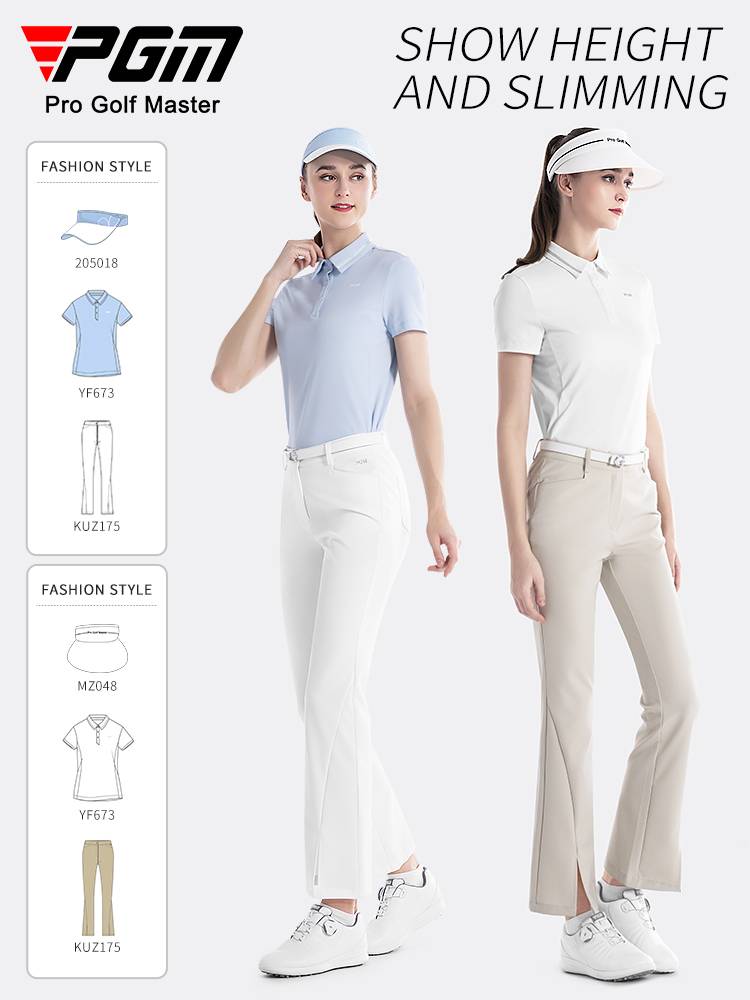 PGM GOLF WOMEN'S CLOTHES ON THEIR T-SHIRTS FOR THE SUMMER T-SHIRTS