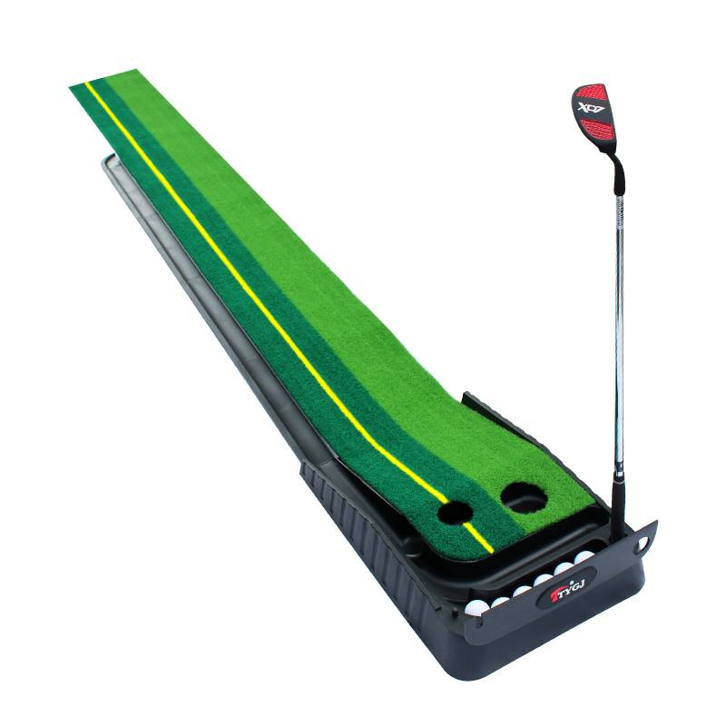 Package mail, pusher practicers, indoor golf, mini golf packages, adult-to-child clubs