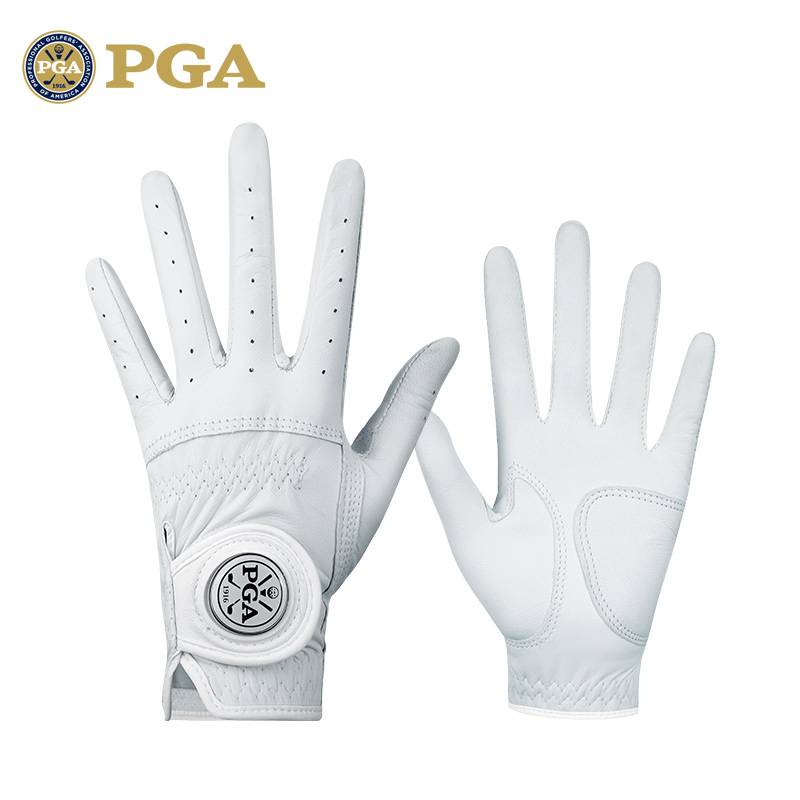 American PGA golf gloves ladies leather gloves all sheepskin can remove Mark 1 double/two