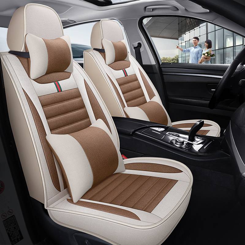 Volkswagen Golf 667 7 Seven 11/12/13/14/15 years of the flax car seat cover four seasons all -inclusive cloth cushion