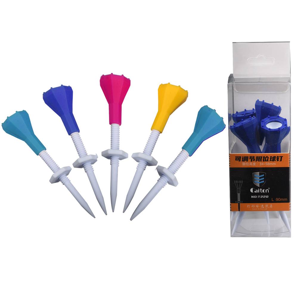 Golf limited nail box installation of plastic can adjust the bulk serving T height 85mm ball Tee