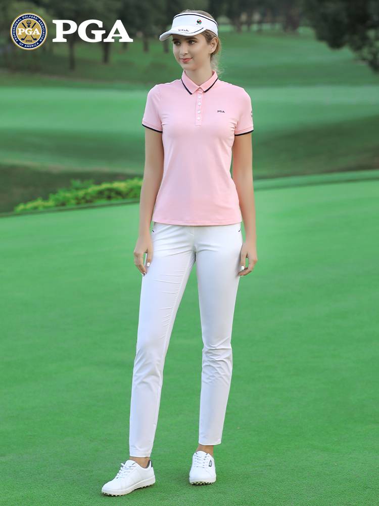 American PGA Golf Ms./Short -sleeved T -shirt Women's Sports Clothing with skirts