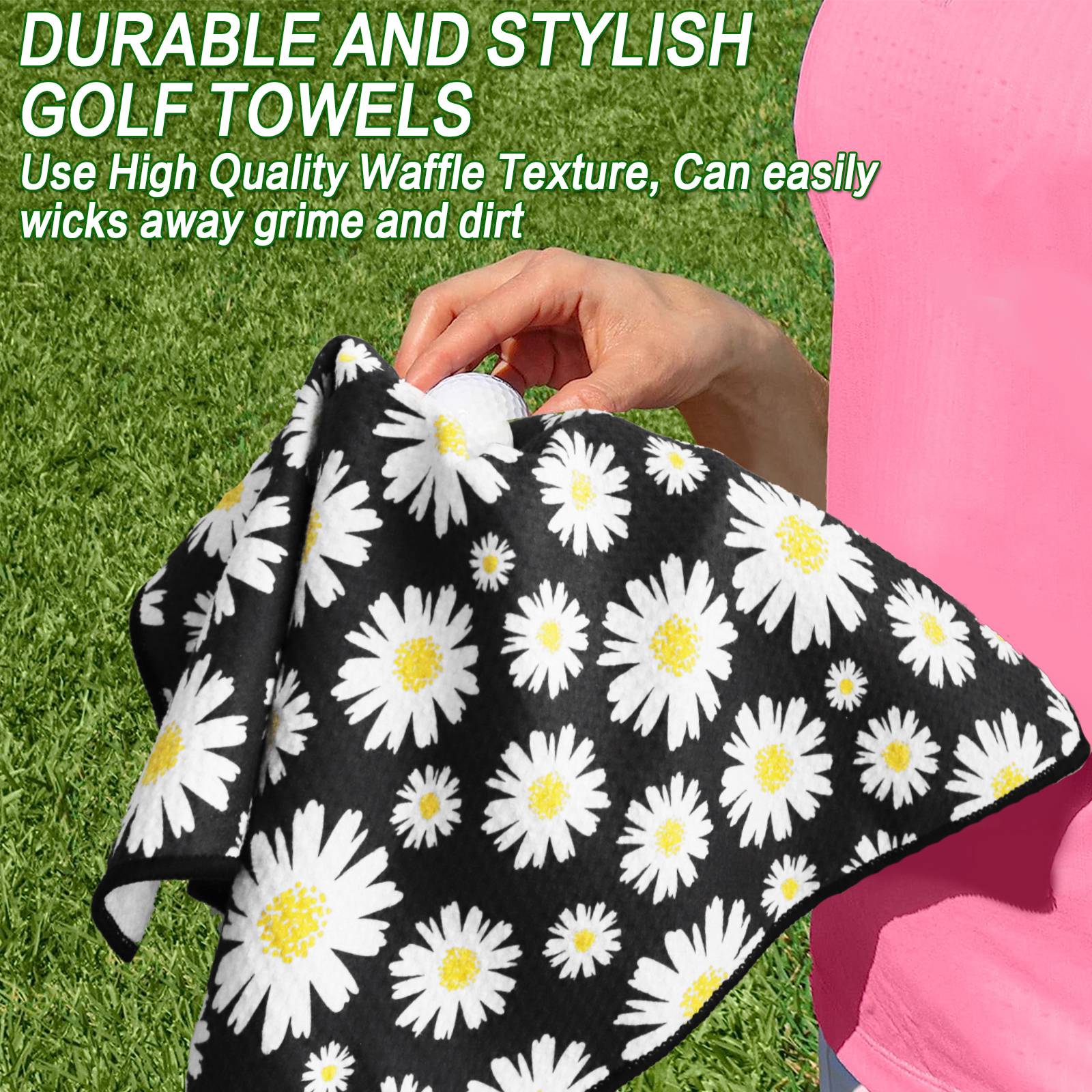 golf towel wiper with a towel on the top of the club 40-40cm multipurpose towel