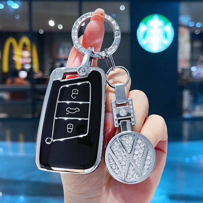 [Volkswagen D] Black+Star Diamond Circle+Drill Land