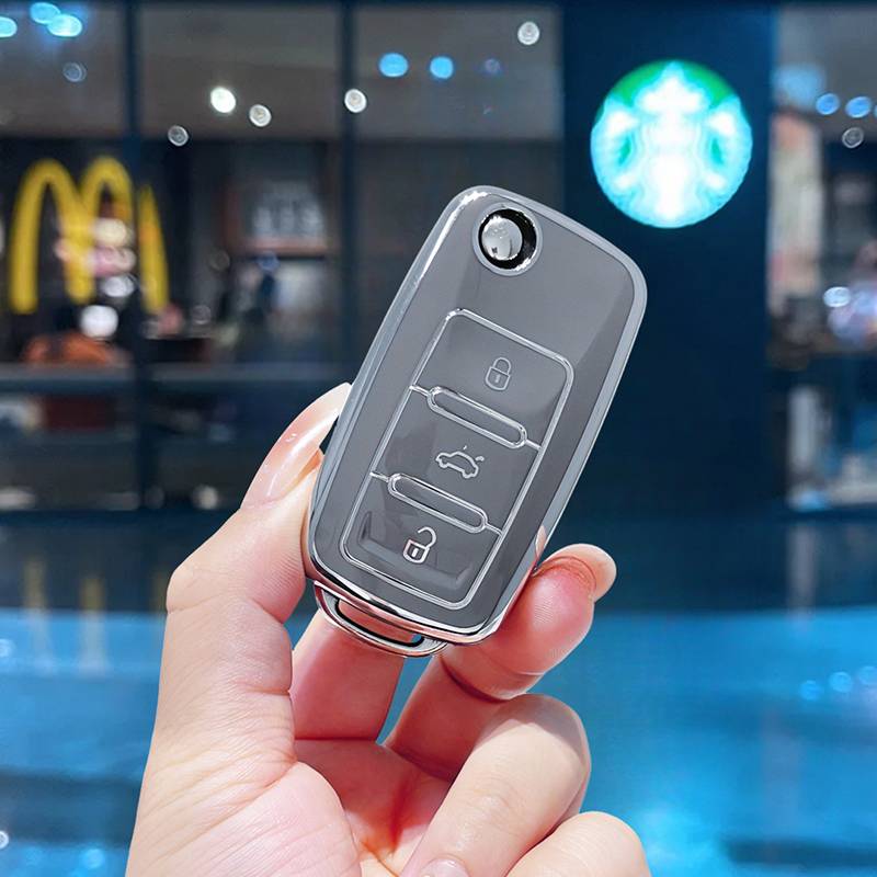 [Volkswagen A] Gray single -key shell
