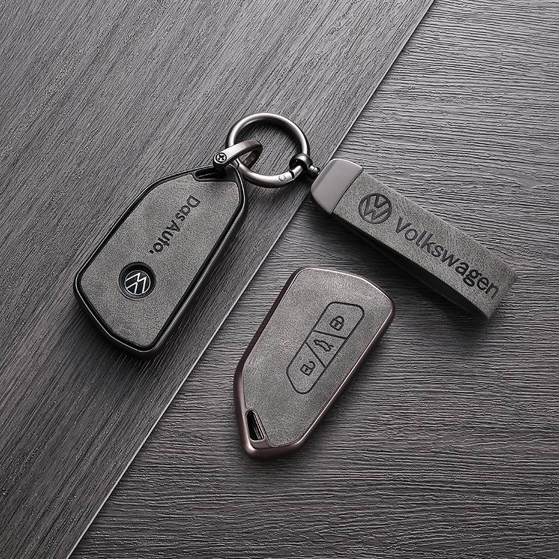 I model gray [TPU with leather]+car logo leather rope