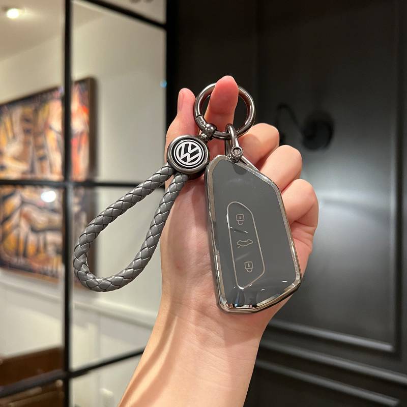 I model high -grade gray+car logo woven rope