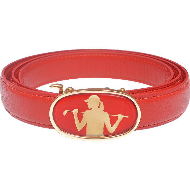 Golf belt female belt children's girl and girl belt golf ball clothing pants skirt women's leather belt
