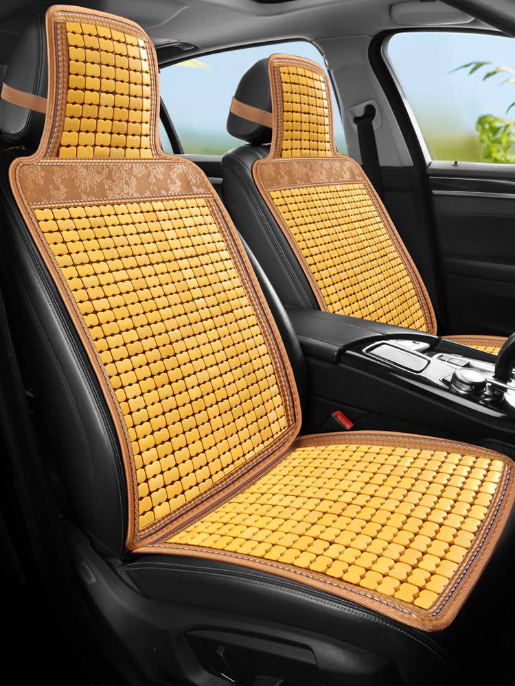 Mahjong seat summer bamboo car cushion bamboo mat and car cushion car cushion single -seat cool cushion wooden ball seat cushion main driving