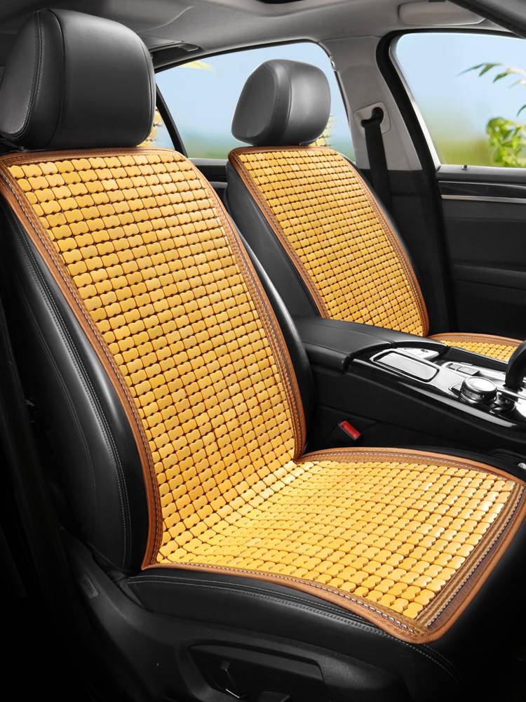 Mahjong seat summer bamboo car cushion bamboo mat and car cushion car cushion single -seat cool cushion wooden ball seat cushion main driving