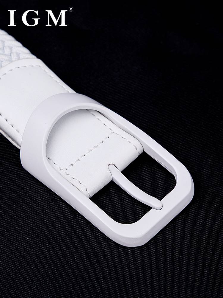 Golf belt men's and women's decorative new tide canvas woven belt leisure sportless porosity loose elastic pants band