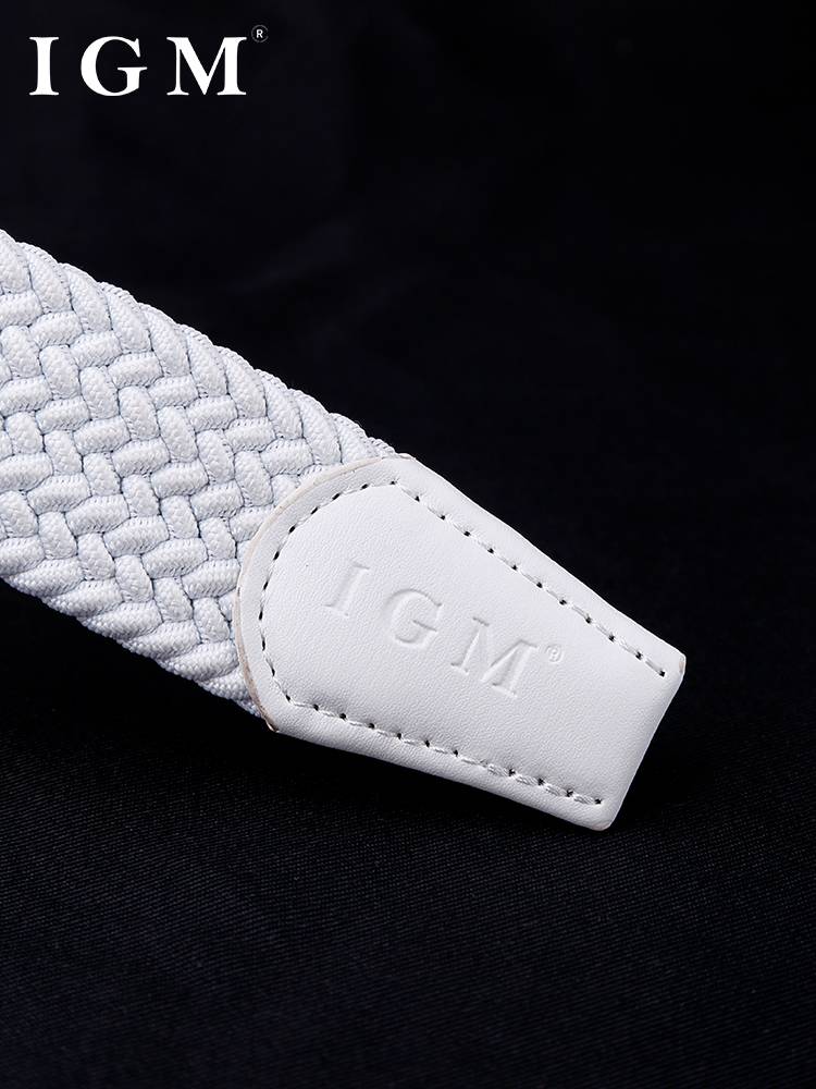 Golf belt men's and women's decorative new tide canvas woven belt leisure sportless porosity loose elastic pants band
