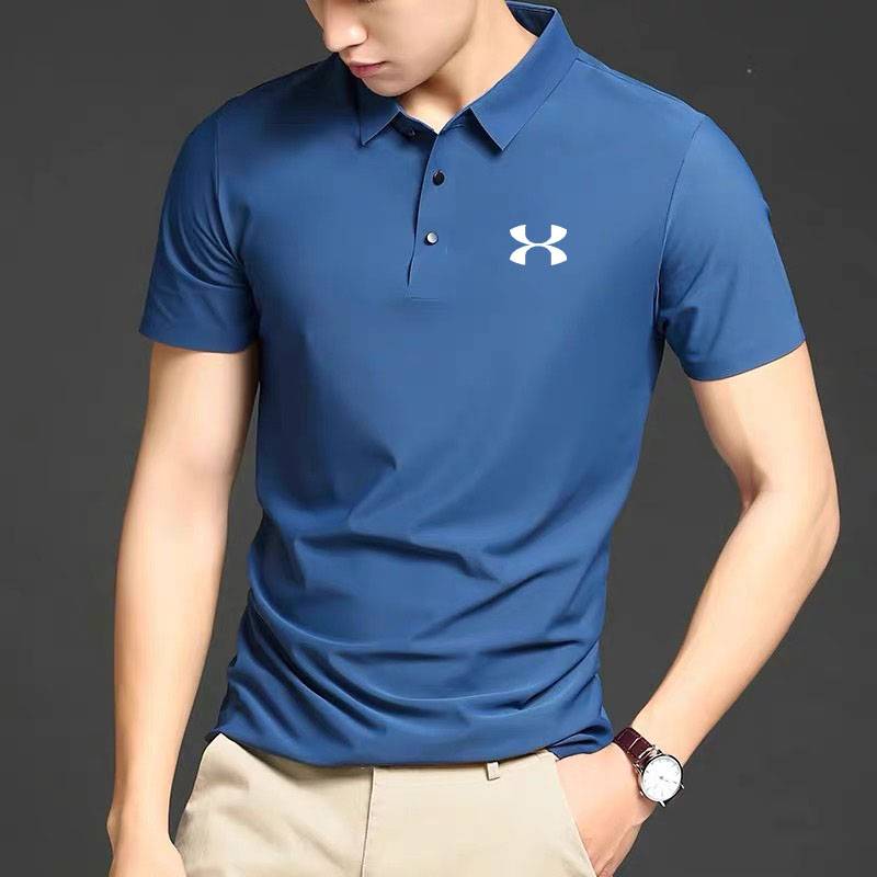 andremarpolo men's summer ice rolling short-sleeve business t-shirt fast-drying golf sports shirt