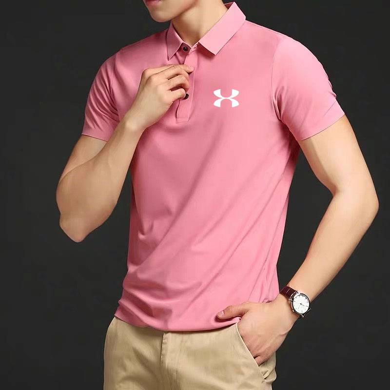 andremarpolo men's summer ice rolling short-sleeve business t-shirt fast-drying golf sports shirt