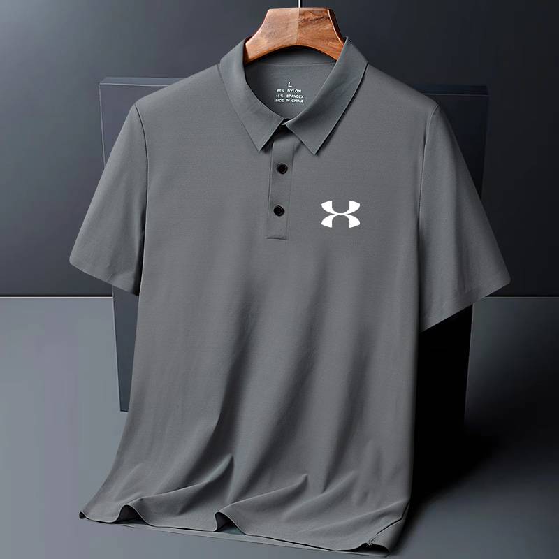 andremarpolo men's summer ice rolling short-sleeve business t-shirt fast-drying golf sports shirt