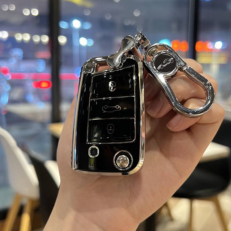 Volkswagen B [Silver Border Black]+metal buckle (send card loss)