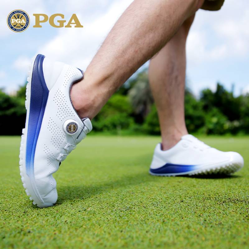 American PGA golf shoes men's breathable shoes in summer sports men's shoes rotating shoe laces trendy gradient color