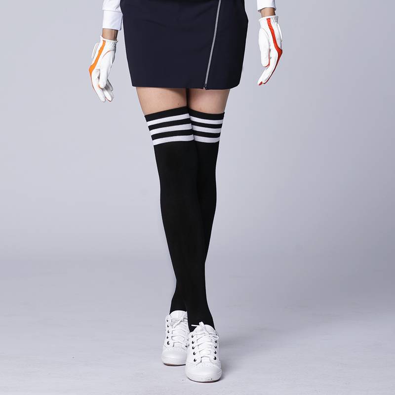The new golfare female golf socks women's long cotton socks with knee cotton socks with short skirt free shipping