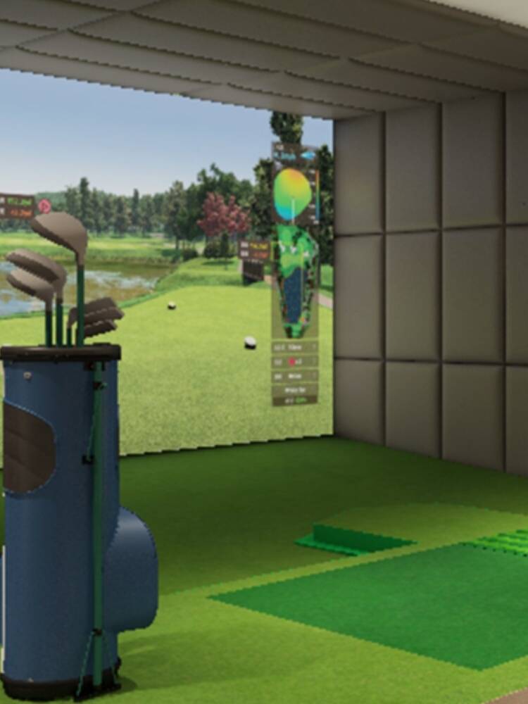 Indoor simulation of Golf Digital Golf
