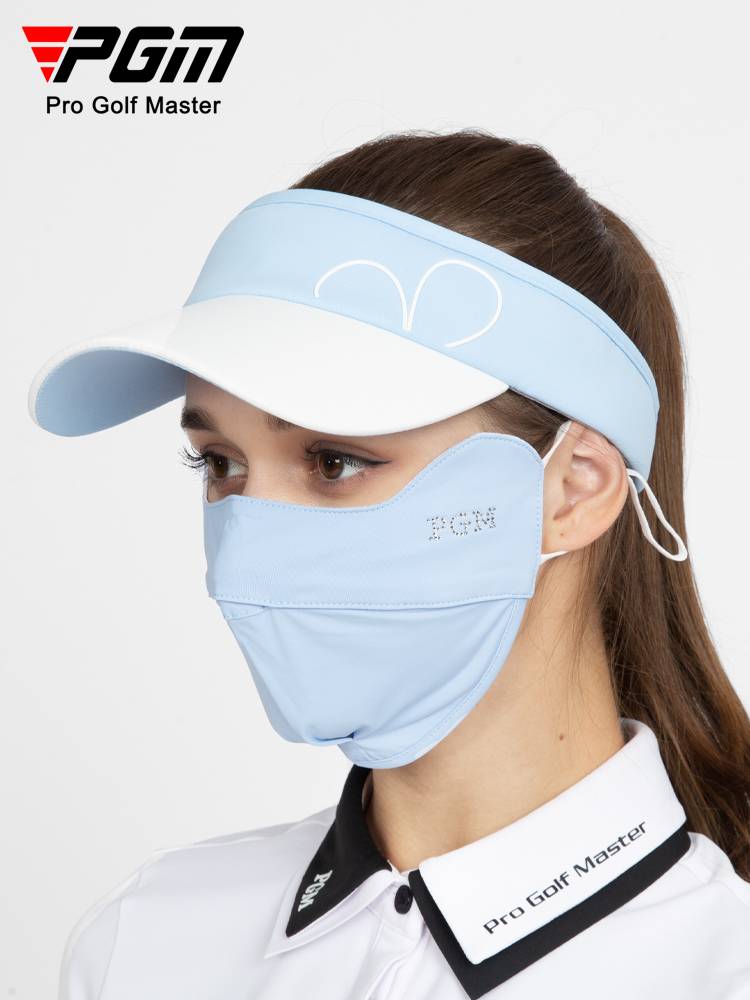 PGM golf sunscreen mask women's summer mask can be washed UPF50+air -breathable eye corner ice silk face cover