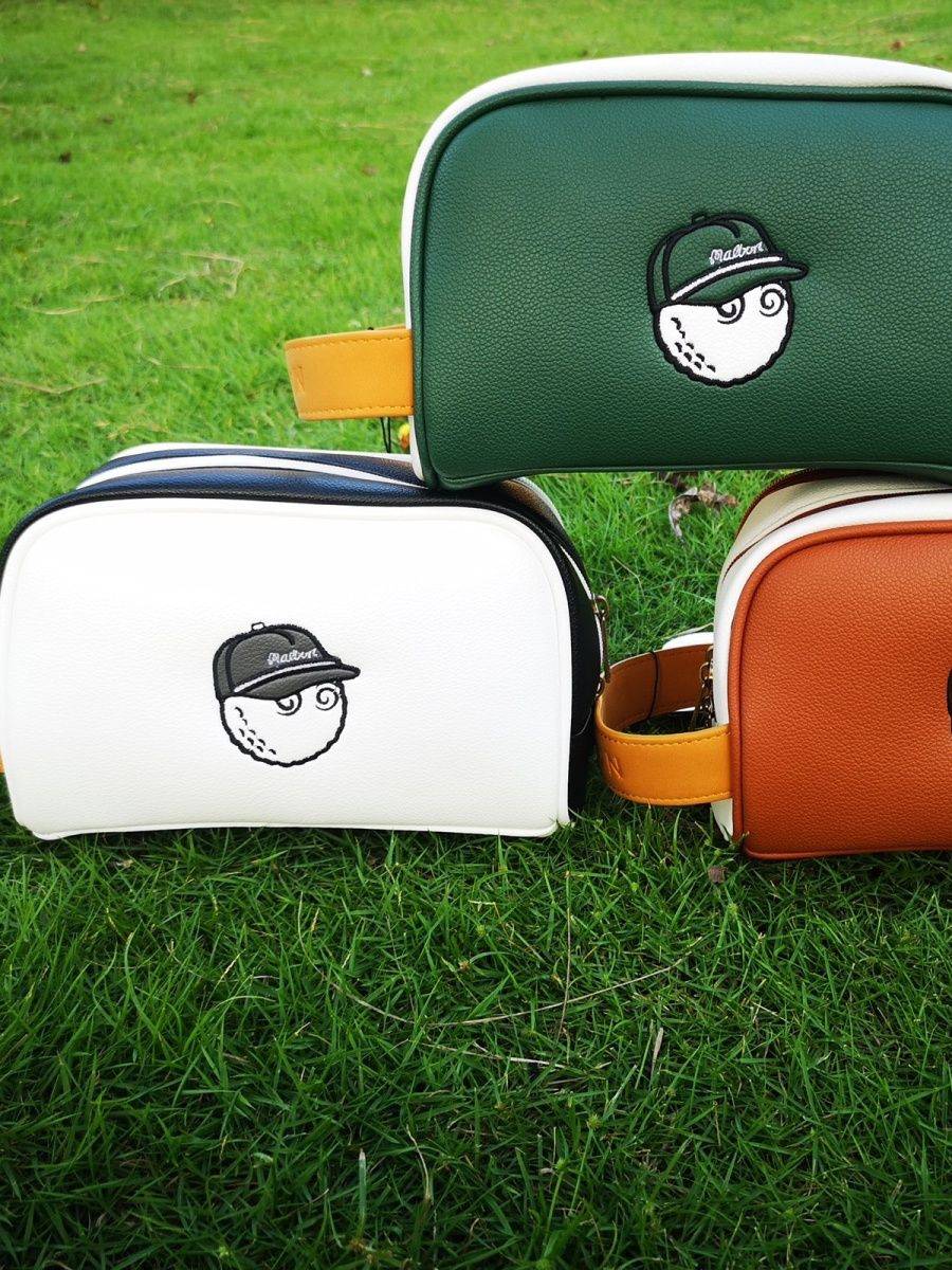 MALBON Korean Internet Red Hands Grabbing Fisherman Hat Golf Miscellaneous Pack Double layer Golf casual handbag