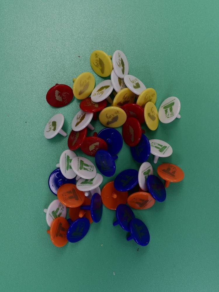 golf ball Mark ball bid Mark marker red, yellow, blue and white vinyl plastic nail ball position logo manufacturer direct supply