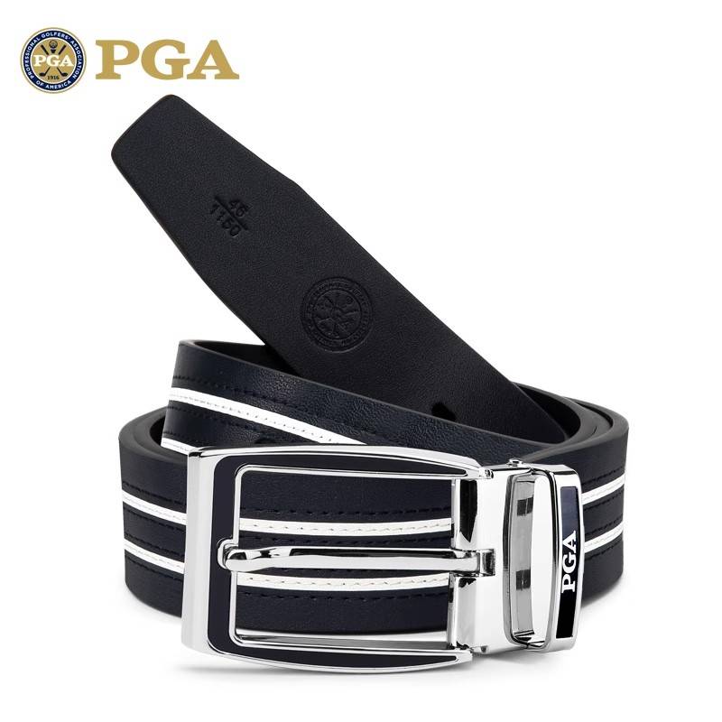 American PGA golf belt pinch belt header cowhide waist belt alloy buckle high -end gift