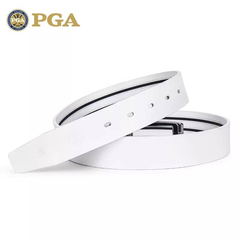 American PGA golf belt pinch belt header cowhide waist belt alloy buckle high -end gift