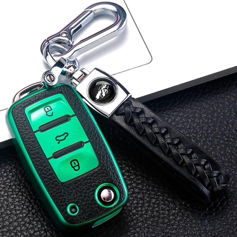 Volkswagen A leather pattern-emerald [set+lambskin buckle]