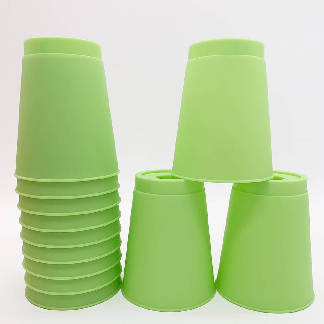 Cup Dance Performance Special Cup Large Speed Cup Plastic Anti -Slim Solid Colorful Primary School Kindergarten Game Rhythm Cup