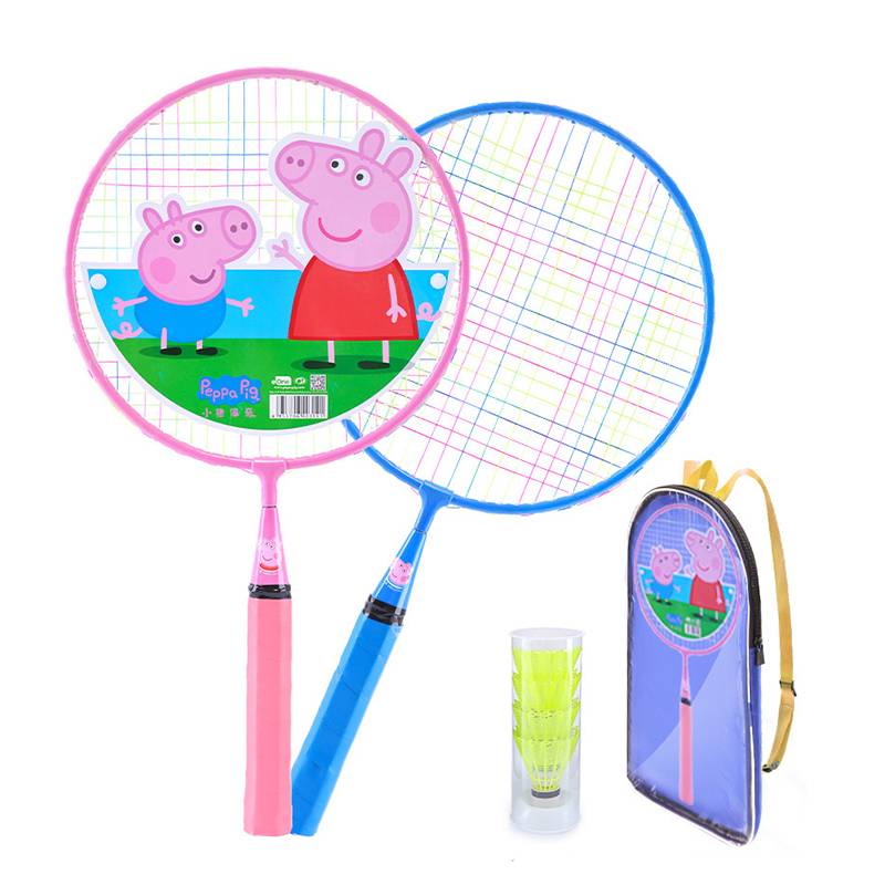 Pig Page children's badminton racket tennis racket kindergarten parent -child interactive baby outdoor sports ball toys