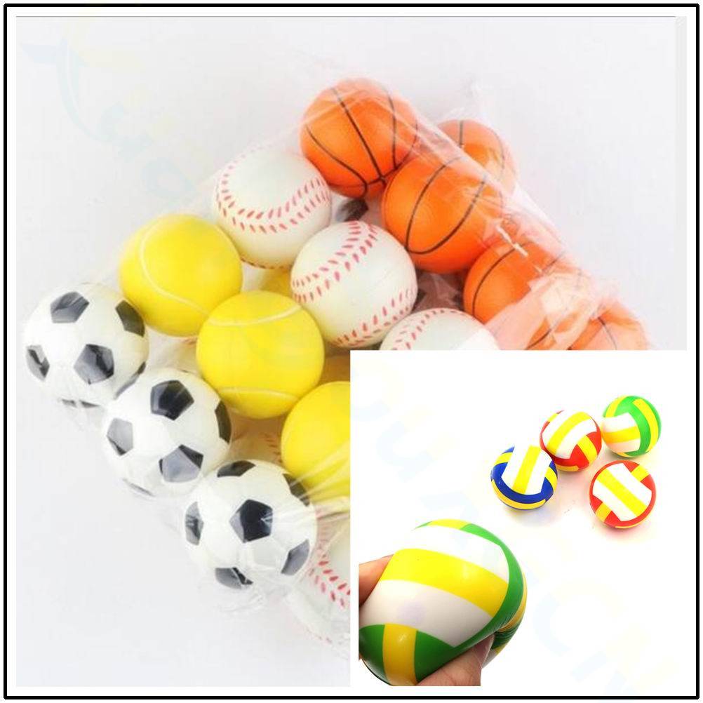 6.3CM Sponge Volleyball Football Basketball Children's toy ball PU foam ball and venting ball span shopping mall advertisement small gift