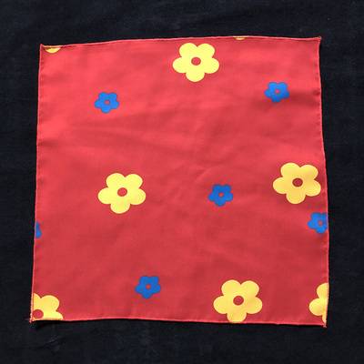 Second -level squat flower handkerchief (35x35 cm)