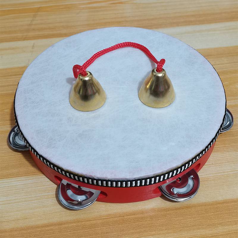 8 -inch red bell drum+touch bell