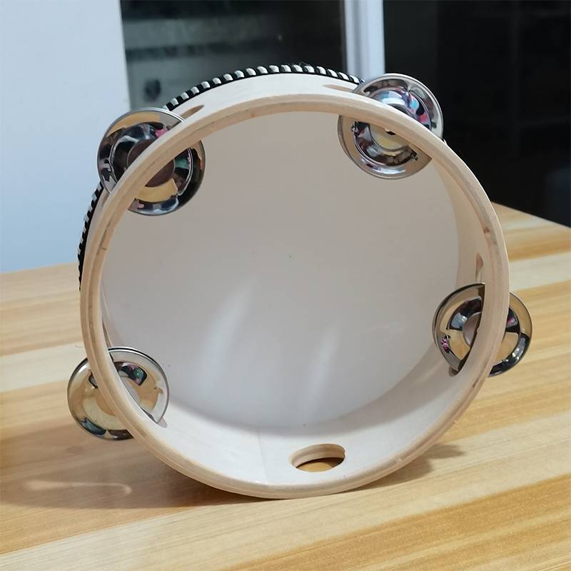 (Wood color) 6 -inch bell drum diameter 15 cm
