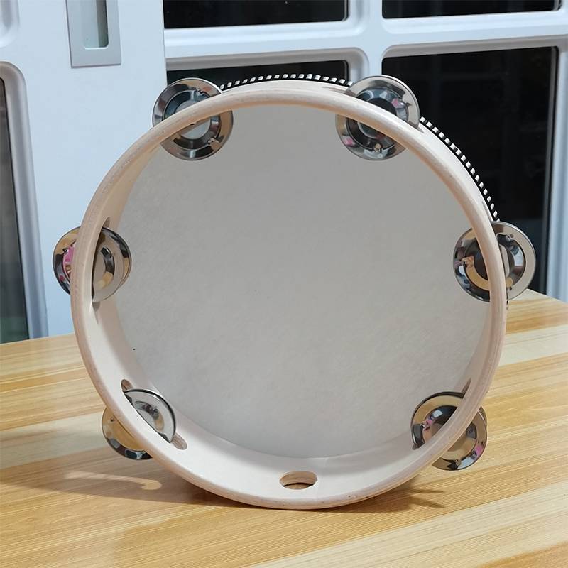 (Wood color) 8 -inch bell drum diameter 20 cm