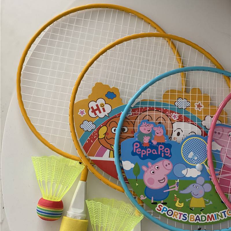 Safe and fun!Design for your baby!IntersectionChildren's cartoon Japanese super outdoor sports badminton racket