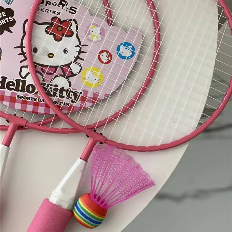 Safe and fun!Design for your baby!IntersectionChildren's cartoon Japanese super outdoor sports badminton racket
